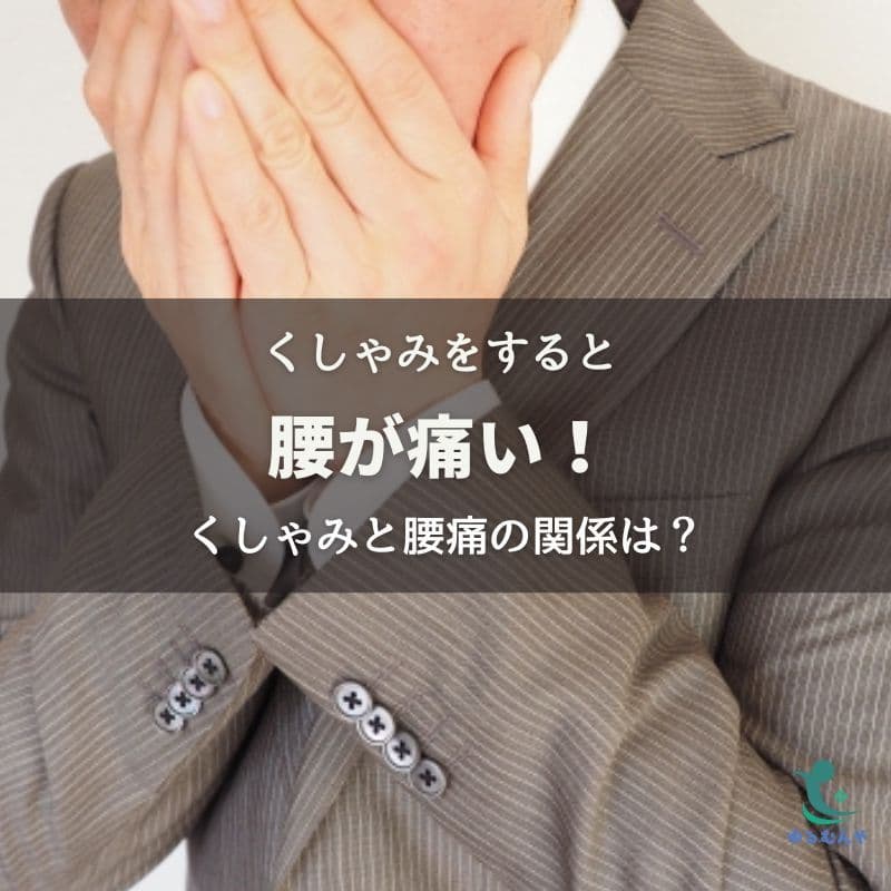 くしゃみで腰痛が走る理由は?原因とセルフケアを福岡の整体師が解説